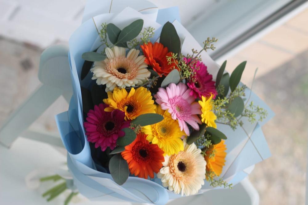 Букет цветов из: Герберы в Каменке Архангельской области