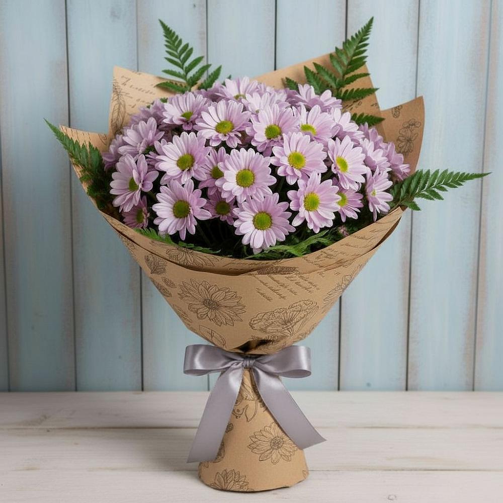 Букет цветов из: Хризантемы в Каменке Архангельской области