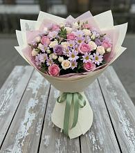 Букет цветов из:  Розы и Хризантемы #REPLACE_PRED# Каменке Архангельской области