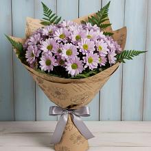 Букет цветов из:  Хризантемы в Каменке Архангельской области