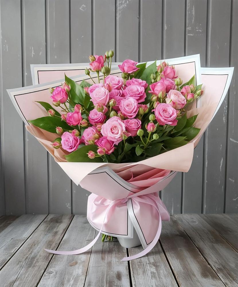 Букет Розовый кустик в Каменке Архангельской области