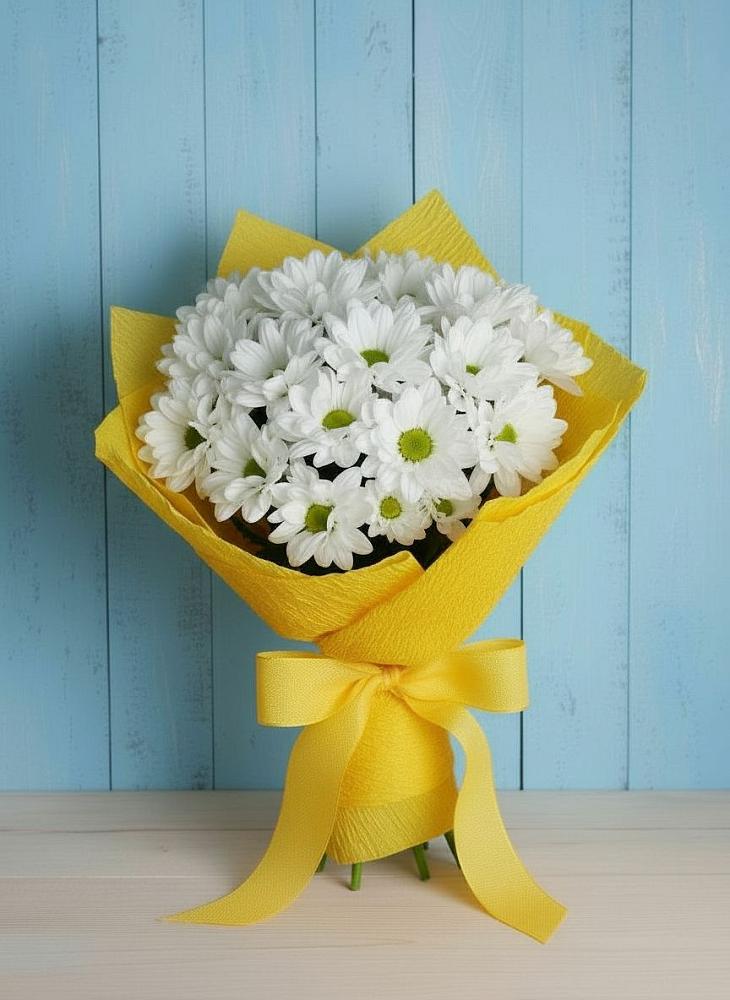 Букет цветов из: Хризантемы в Каменке Архангельской области