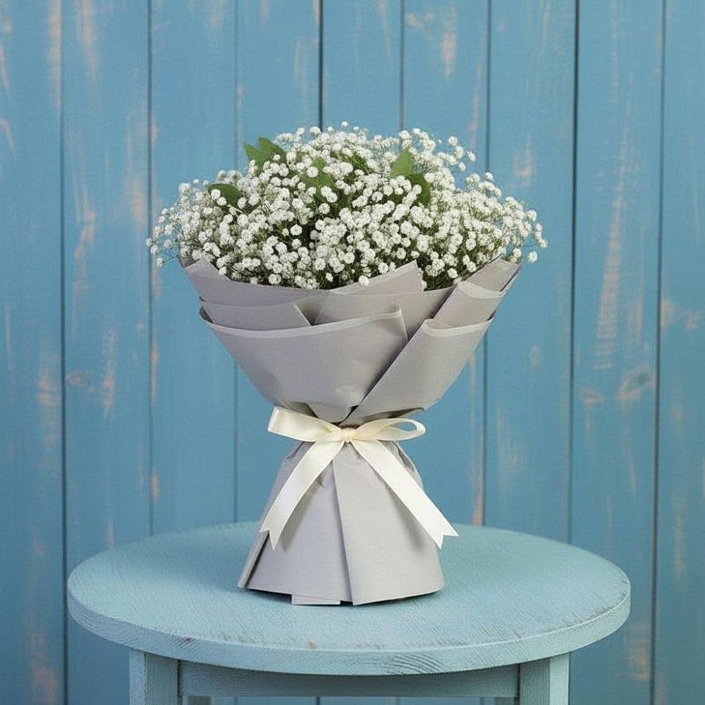 Букет цветов из: Гипсофила в Каменке Архангельской области