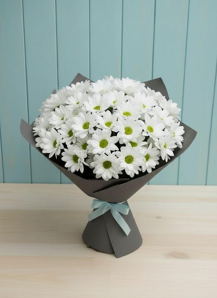 Букет цветов из: Хризантемы в Каменке Архангельской области