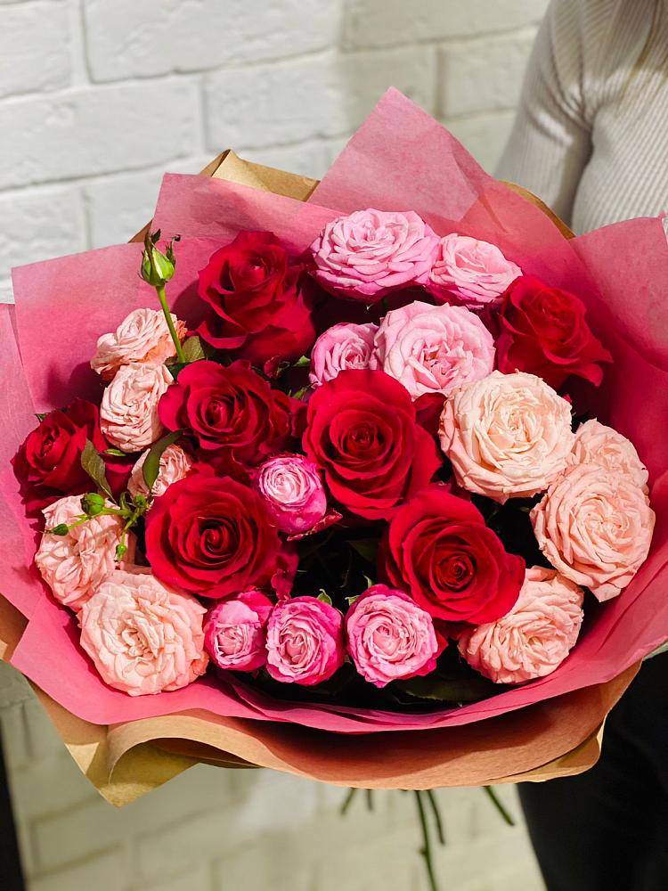 Букет цветов из: Розы в Каменке Архангельской области