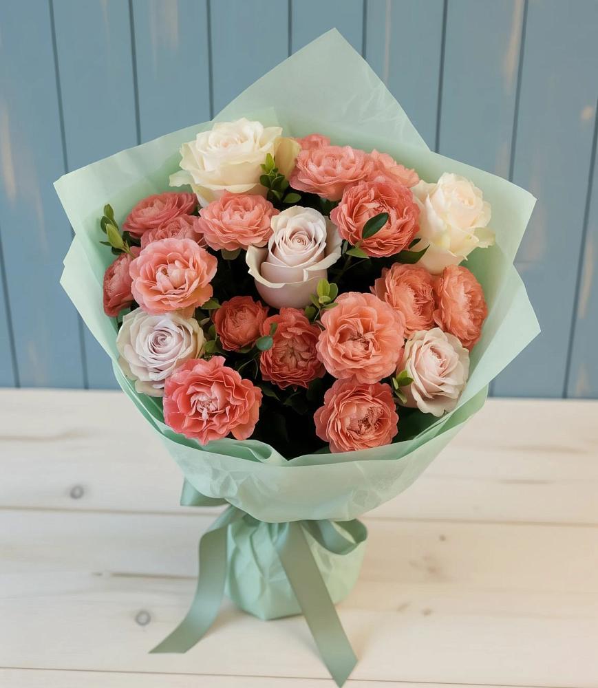 Букет цветов из: Розы в Каменке Архангельской области