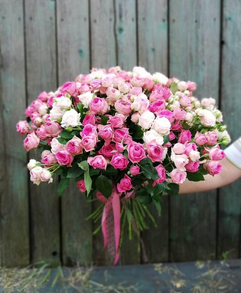 Букет Розовые кустовые розы Натали и Лав Лидия в Каменке Архангельской области
