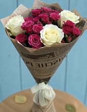 Букет цветов из:  Розы #REPLACE_PRED# Каменке Архангельской области