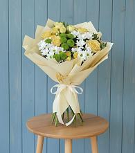 Букет цветов из:  Хризантемы и Розы #REPLACE_PRED# Каменке Архангельской области