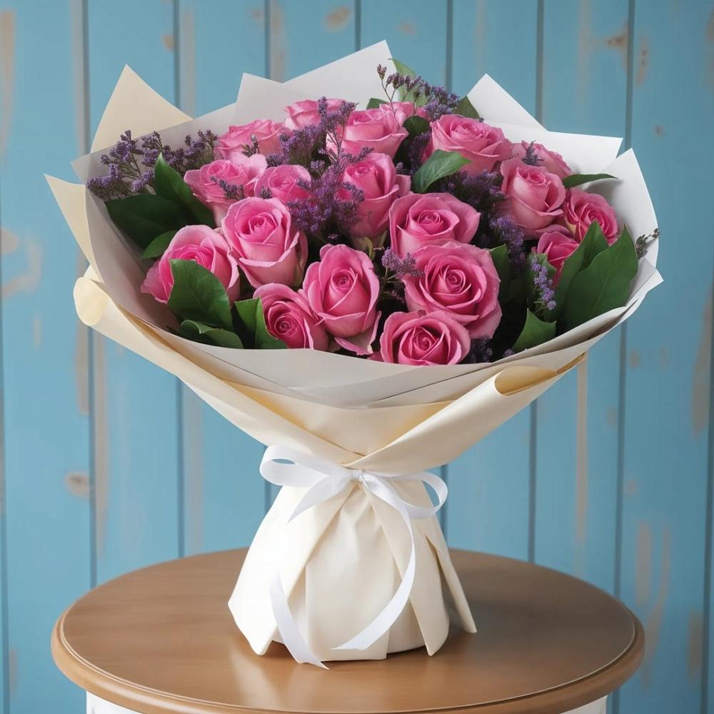 Букет цветов из: Розы в Каменке Архангельской области