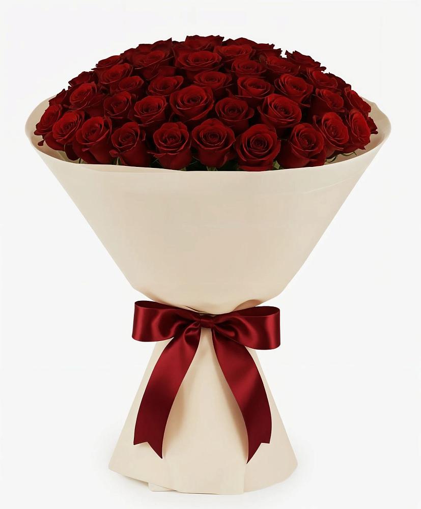 Букет 101 Бордовая роза Блэк Бакарра в Каменке Архангельской области