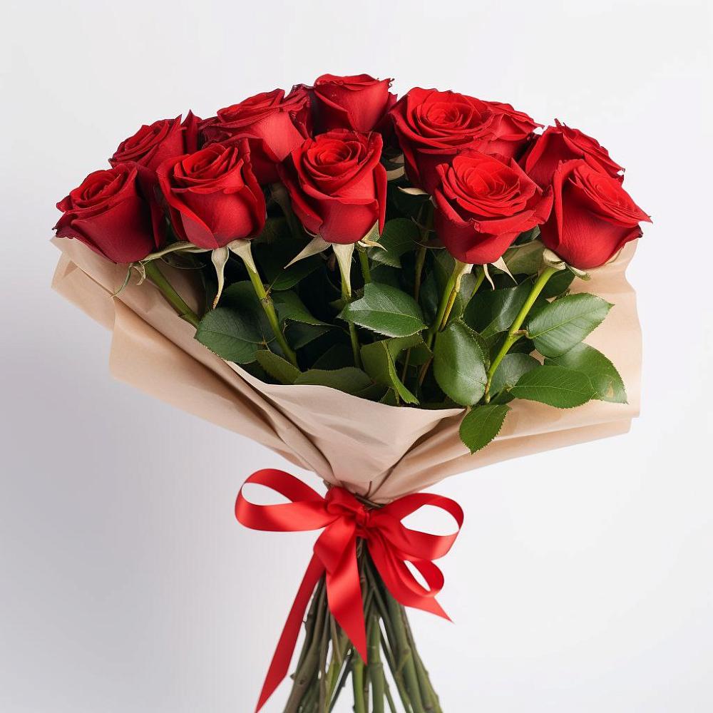Букет 11 Красных роз Эдлесс Лав в Каменке Архангельской области